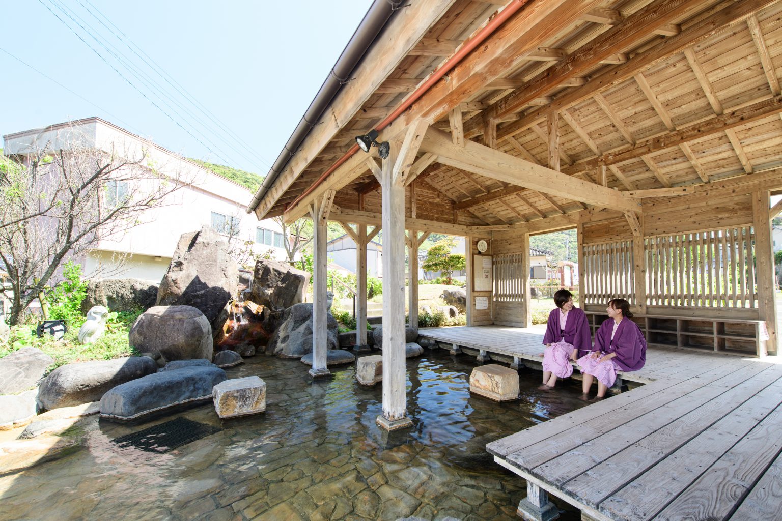下田温泉五足の湯（足湯） 熊本県天草観光ガイド