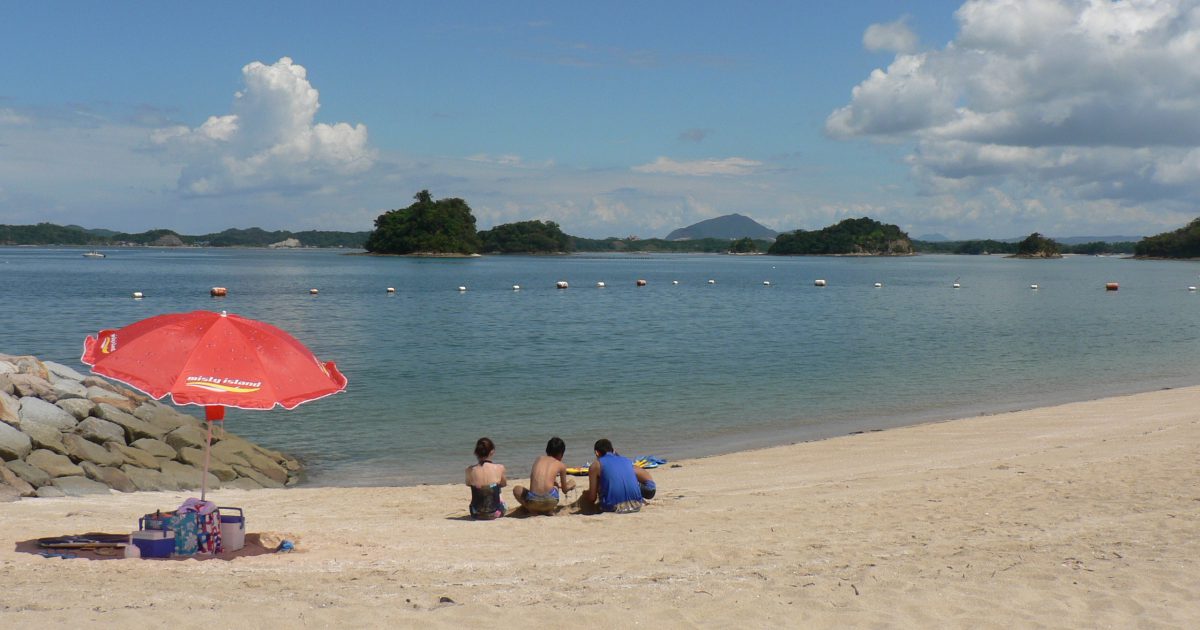 カームビーチ 西目海水浴場 熊本県天草観光ガイド